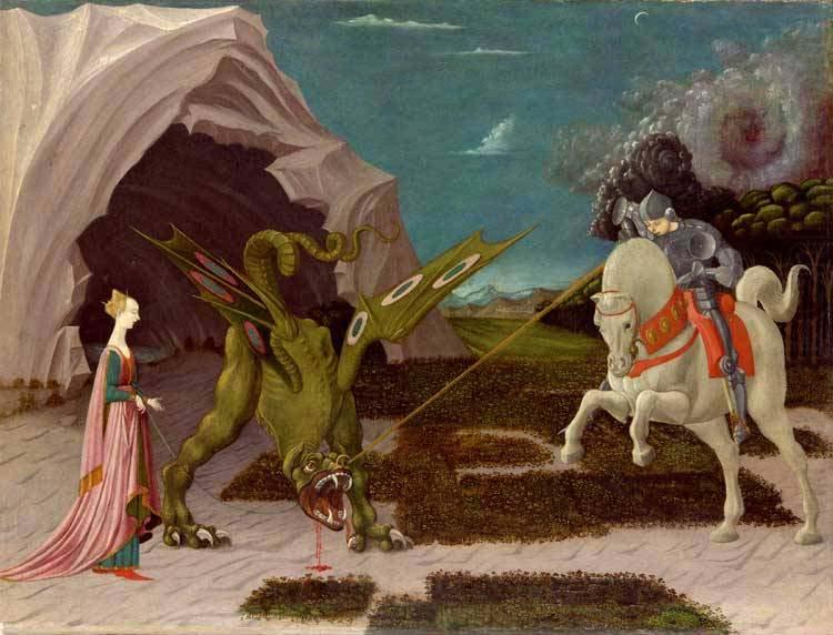 paolo uccello A gothicizing tendency of Uccello art is nowhere more apparent than in Saint George and the Dragon china oil painting image